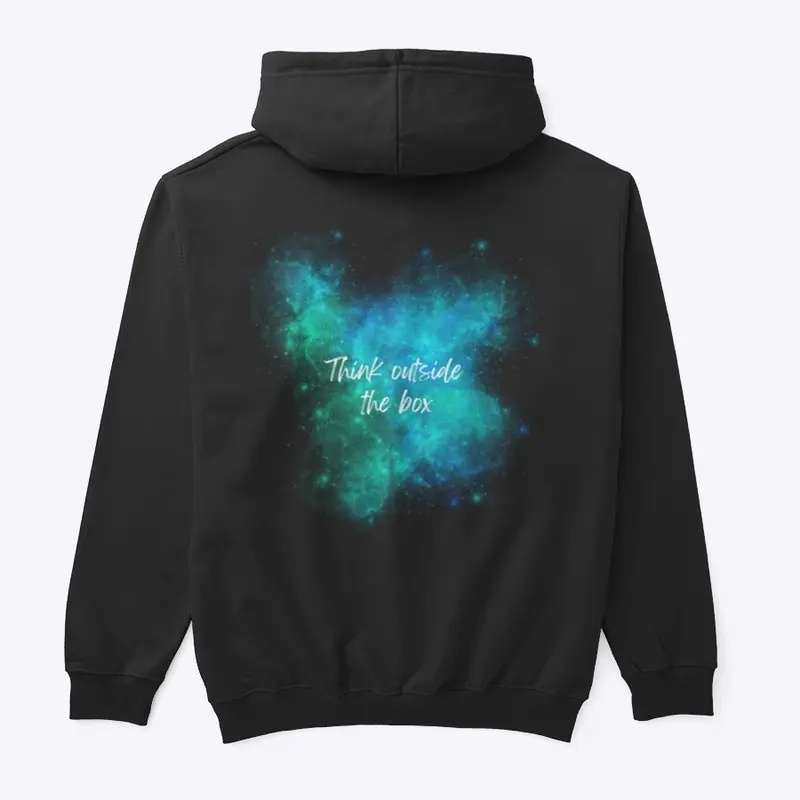 'Think outside the box' space hoodie