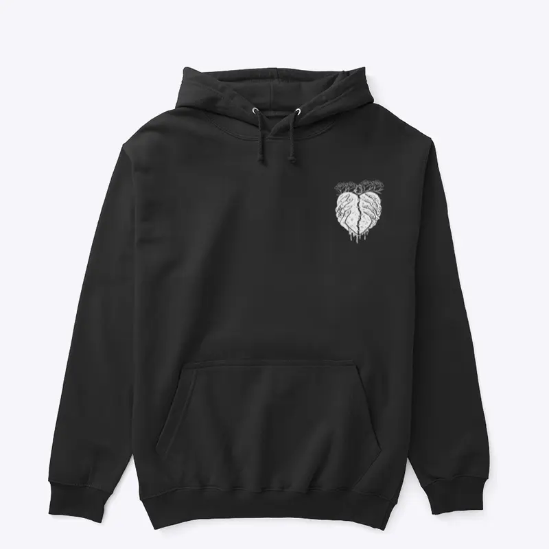 Skull Lovers with Bleeding Heart Hoodie